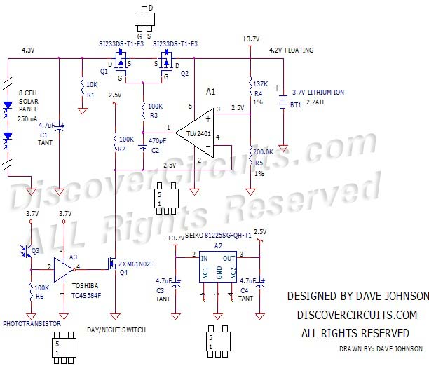 8 Solar Cell Lithium Ion Battery Charger